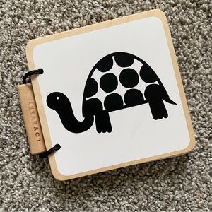 Black and White Montessori Wooden Book